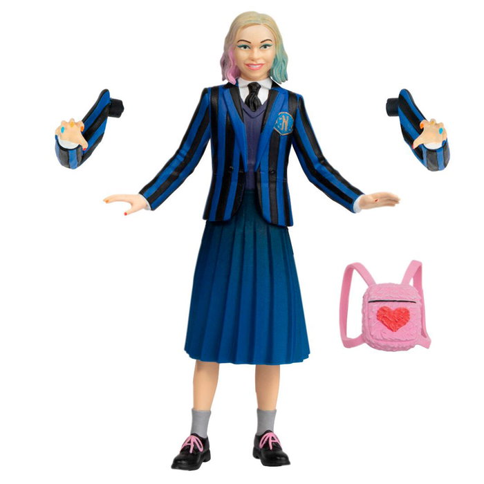 MEZCO TOYZ Set de 2 Figurines Articulées Wednesday et Enid (9,5 cm) avec Accessoires