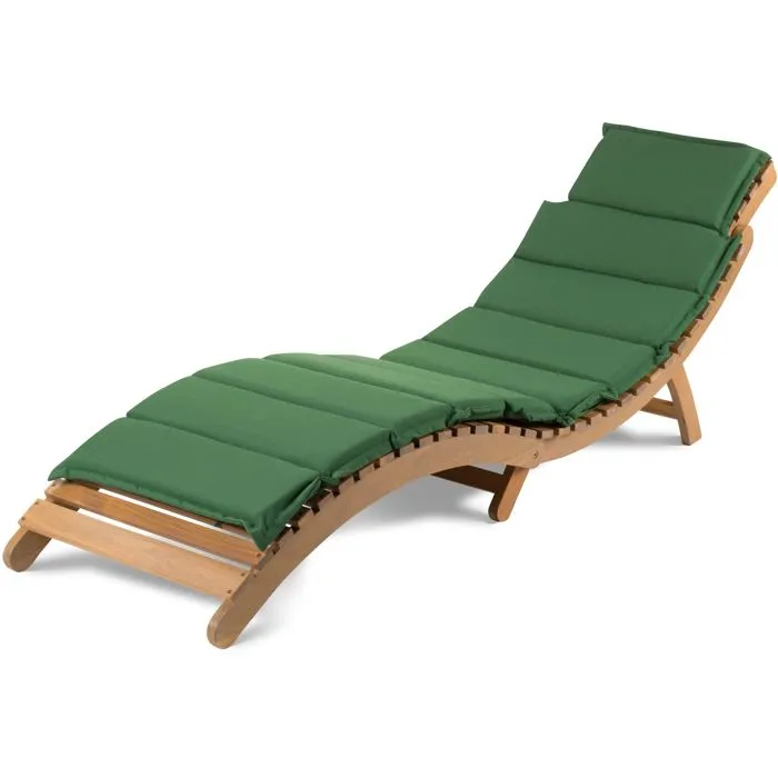 Fieldmann FDZN 4009-T Chaise longue ADRIA en bois d'acacia tropical pliable, 182x54x63 cm, intérieur/extérieur