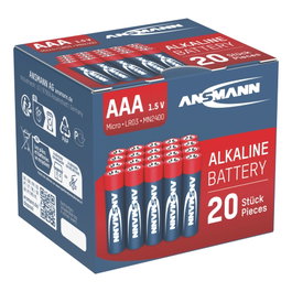 Ansmann Red-line Micro AAA LR03 Alcaline - Boîte de 20 pièces