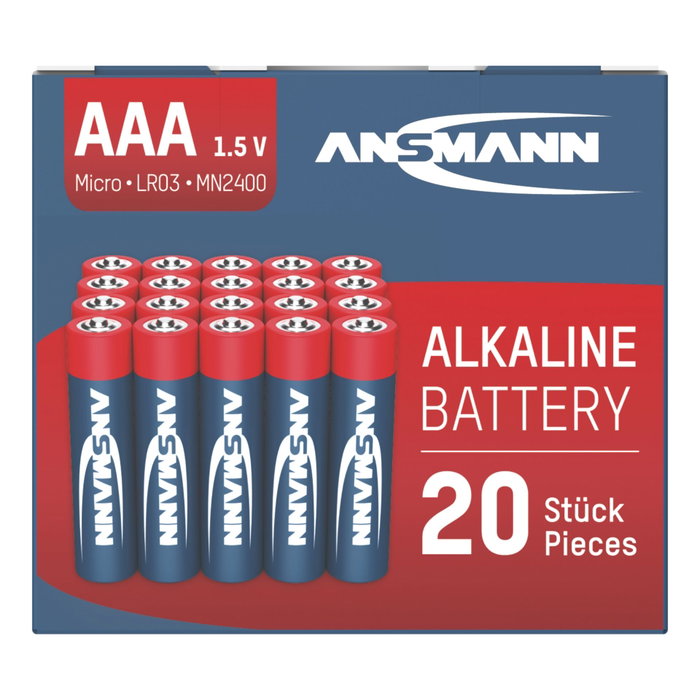 Ansmann Red-line Micro AAA LR03 Alcaline - Boîte de 20 pièces