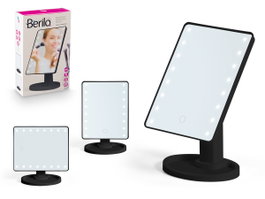 BERILO Miroir LED Rectangulaire Noir