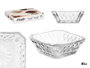Vivalto Salsero en verre carré transparent 80 ml 8x3x8 cm (Set de 72)