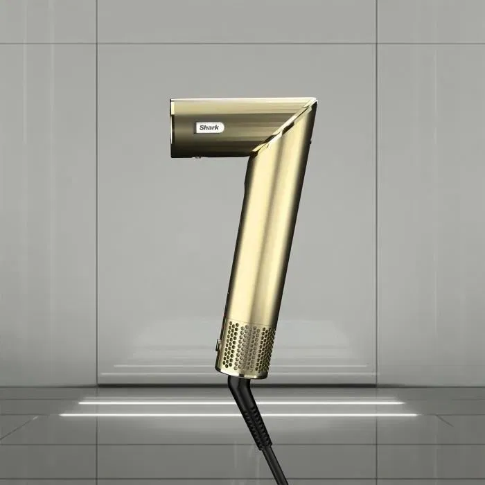 Shark FlexStyle Styler et Sèche-cheveux 4-en-1 - Édition limitée Gold - 1650 W - 4 accessoires - Boucleur, Embout, Brosse, Concentrateur