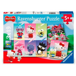 Ravensburger - Puzzle Hello Kitty & Friends - 147 pièces - 21 x 21 cm - Puzzle enfant dès 5 ans