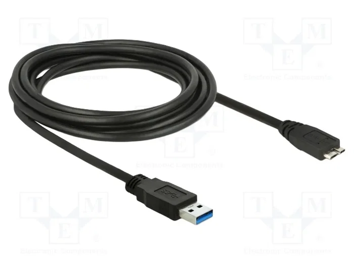 DELOCK Câble USB A vers Micro USB B 3m 5Gbps Noir DELOCK Câble USB A vers Micro USB B 3m 5Gbps Noir