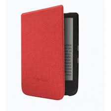 Pocketbook Coque Shell Series Rouge pour Basic 4, Basic Lux 4, Basic Lux 2, Touch Lux 4, Touch Lux 5, Touch HD 3, Color