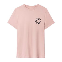 T-shirt à manches courtes homme Jimmy Lion Keith Haring x Jimmy Lion Rose S