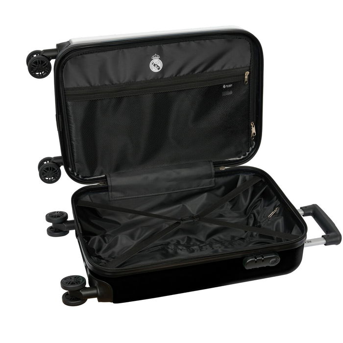 Trolley de Cabine Real Madrid C.F. 1st Kit 24/25 Blanc Gris 20" Trolley de Cabine Real Madrid C.F. 1st Kit 24/25 Blanc Gris 20"