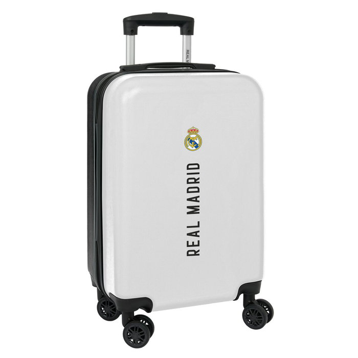Trolley de Cabine Real Madrid C.F. 1st Kit 24/25 Blanc Gris 20" Trolley de Cabine Real Madrid C.F. 1st Kit 24/25 Blanc Gris 20"