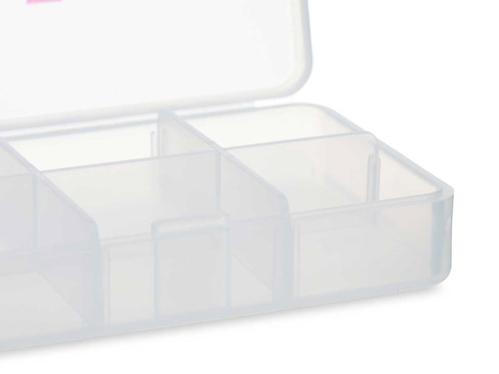 BERILO Pilulier en plastique 6 compartiments transparent