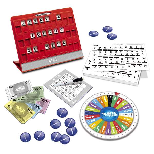 Diset - Jeu La Roue de la Fortune, jeu de société inspiré de l'émission télévisée, en espagnol