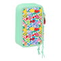 Pochette à crayons triple Dora Vert 37 Pièces
