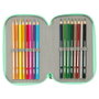 Dora Pochette à crayons triple Vert 37 Pièces