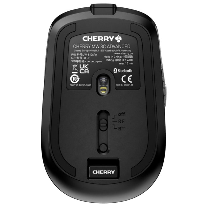 CHERRY Souris JW8100B Noir, gris CHERRY Souris JW8100B Noir, gris