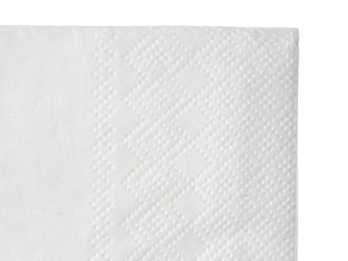 Kinvara Set de 50 Serviettes Blanches en Papier 33x33 cm 17 g (Set de 16)