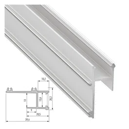 Profilé Aluminium APA12 2,02M Lacqué Blanc