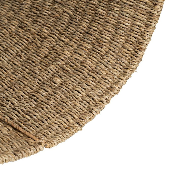 Support pour bois de chauffage Naturel Fer Algues marines 45 x 35 x 25 cm