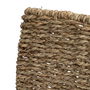 Support pour bois de chauffage Naturel Fer Algues marines 45 x 35 x 25 cm