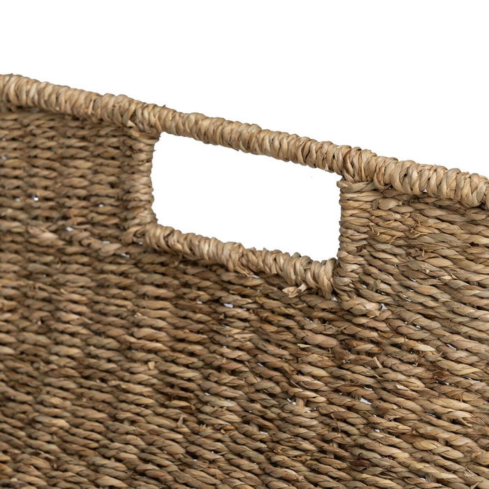 Support pour bois de chauffage Naturel Fer Algues marines 45 x 35 x 25 cm