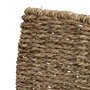 Support pour bois de chauffage Naturel Fer Algues marines 45 x 35 x 25 cm
