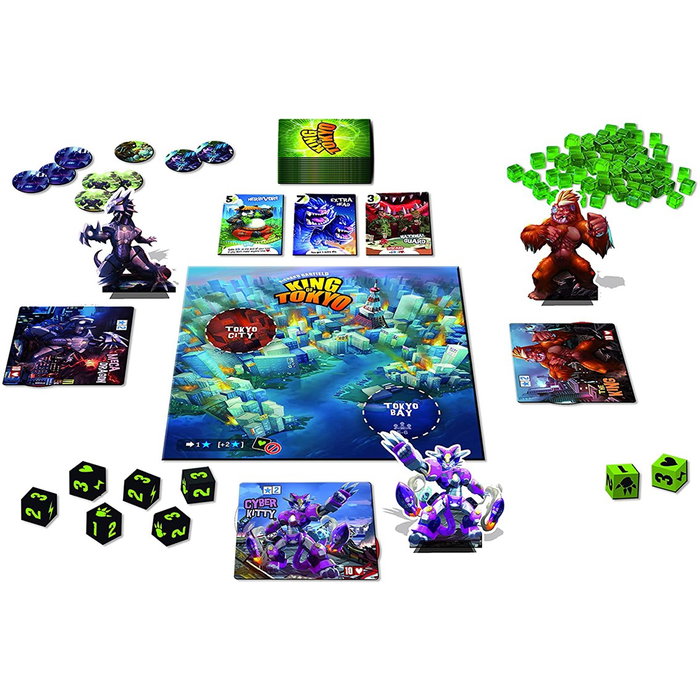 Devir Jeu de société King Of Tokyo - Jeu de dés pour 2 à 6 joueurs, dès 8 ans, 30 minutes