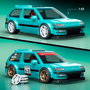 Mattel Brick Shop Honda Civic EF - Set de construction 1:32