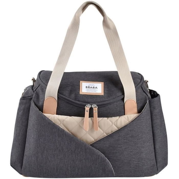 Beaba Sac à langer Sydney Gris Chiné Foncé Beaba Sac à langer Sydney Gris Chiné Foncé