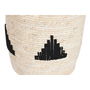 Lot de paniers Home ESPRIT Noir Gris Naturel Herbier marin Boho 33 x 33 x 40 cm 3 Pièces (2 Unités)