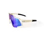 Brown Labrador Lunettes de Sport FX RACE Blanc/Bleu Unisexe TR90 avec 6 Lentes Intercambiables Protection UV400