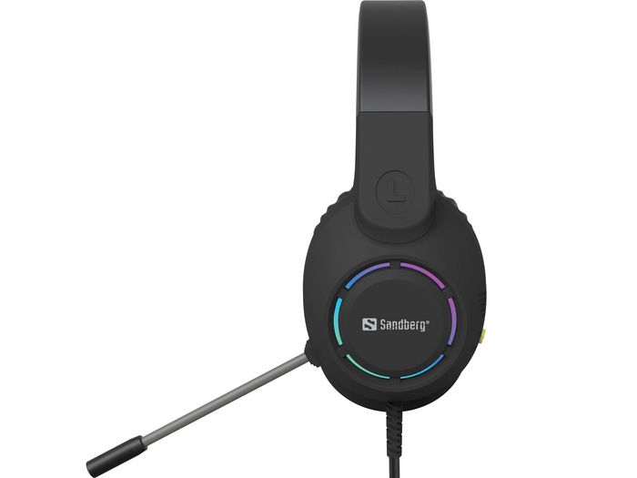 Sandberg BossBlaster - Casque de jeu USB avec microphone flexible et lumières LED intégrées - Son stéréo - Arceau réglable et rembourré Sandberg BossBlaster - Casque de jeu USB avec microphone flexible et lumières LED intégrées - Son stéréo - Arceau réglable et rembourré