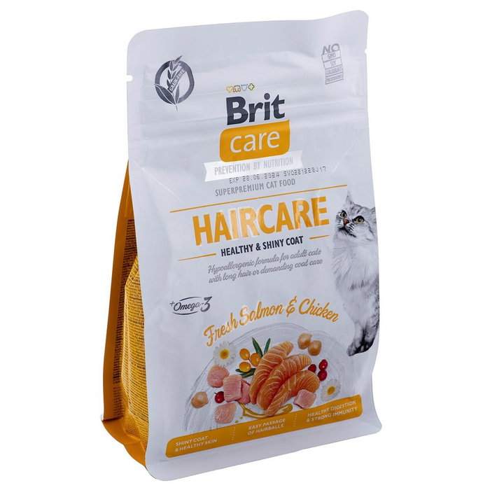 Brit Care Grain Free Haircare Healthy & Shiny Coat Adulte Poulet Saumon Poisson 400 g Brit Care Grain Free Haircare Healthy & Shiny Coat Adulte Poulet Saumon Poisson 400 g