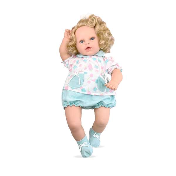 Berjuan Mi Nene - Poupée fille corps souple avec vêtements en coton 100% - 60 cm - Recommandé à partir de 3 ans