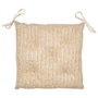 Home Deco Factory Coussin de chaise réversible 40x40cm Collection NATURAL