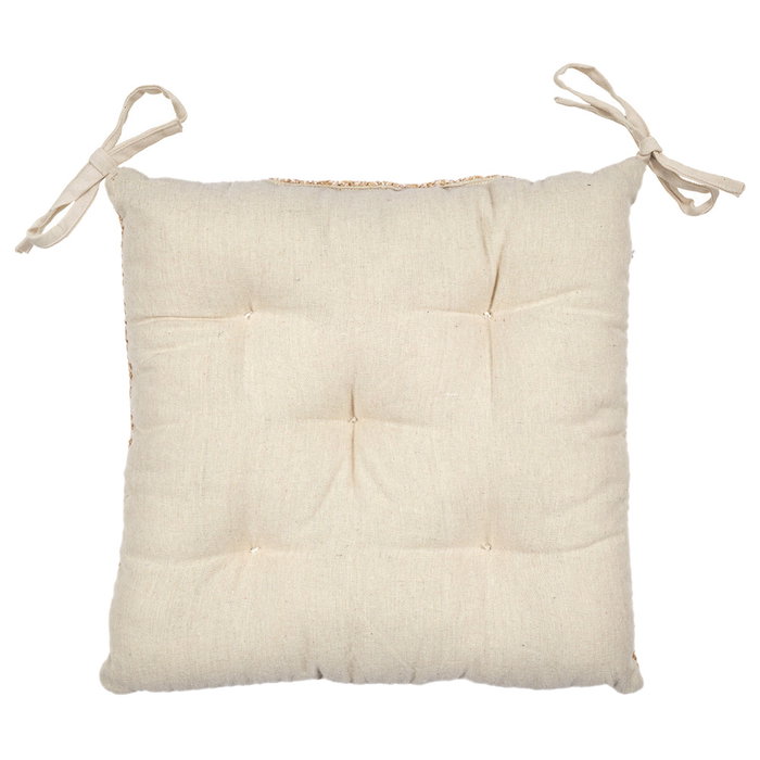 Home Deco Factory Coussin de chaise réversible 40x40cm Collection NATURAL