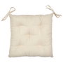 Home Deco Factory Coussin de chaise réversible 40x40cm Collection NATURAL