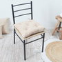 Home Deco Factory Coussin de chaise réversible 40x40cm Collection NATURAL