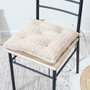 Home Deco Factory Coussin de chaise réversible 40x40cm Collection NATURAL