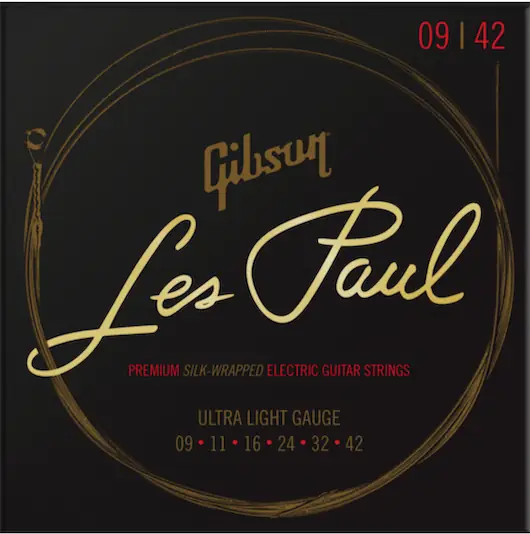 Gibson Jeu de cordes électrique Nickel Les Paul Premium Ultra Light 9-42