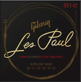 Gibson Jeu de cordes électrique Les Paul Premium Ultra Light 9-42