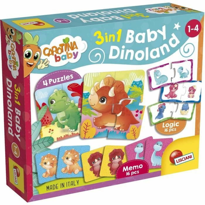Lisciani Giochi Dinoland Carotina Baby 3 en 1 Lisciani Giochi Dinoland Carotina Baby 3 en 1