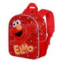 Karactermania Elmo mochila 3D elite happy, sac à dos préscolaire 3D avec relief, dimensions 30x25x10 cm - Rouge