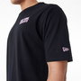 T-shirt à manches courtes homme New Era WORDMARK OS TEE NEYYAN 60435524 Noir (XL)