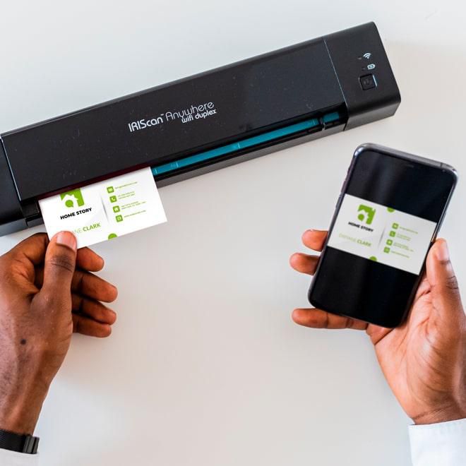 I.R.I.S. IRIScan Anywhere 6 Wifi Duplex - Scanner mobile autonome couleur 24 bit, WiFi et USB, 300/600 dpi, avec batterie, OCR intégré