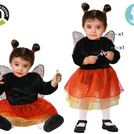 Déguisement Bébé Papillon Orange avec Ailes pour Fille Taille 6-12 Mois