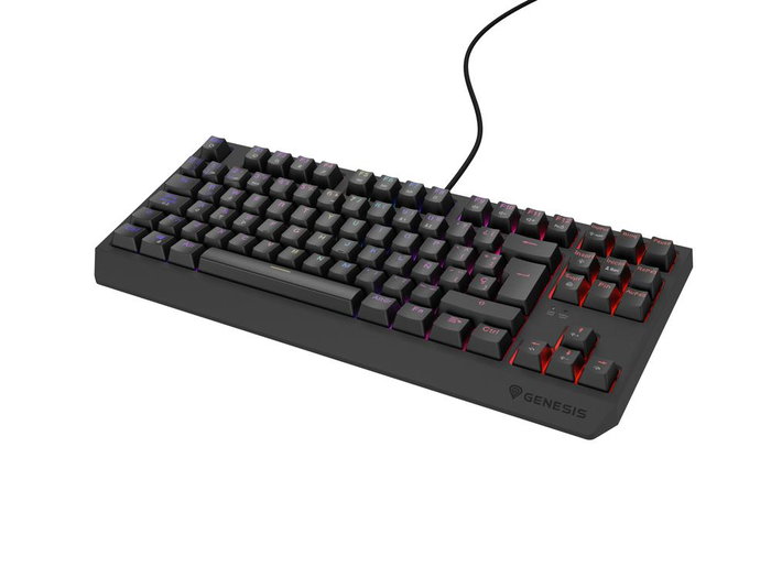 Genesis Thor 230 Clavier Gaming Mécanique TKL RGB AZERTY Espagnol Noir USB Genesis Thor 230 Clavier Gaming Mécanique TKL RGB AZERTY Espagnol Noir USB