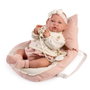 Muñecas Antonio Juan - Poupée Nouveau-Né Lua de Paseo 42 cm avec Corps Doudou et Sac Porte-Bébé - Jouet pour Enfants de 3 Ans et Plus - Réf. 33021