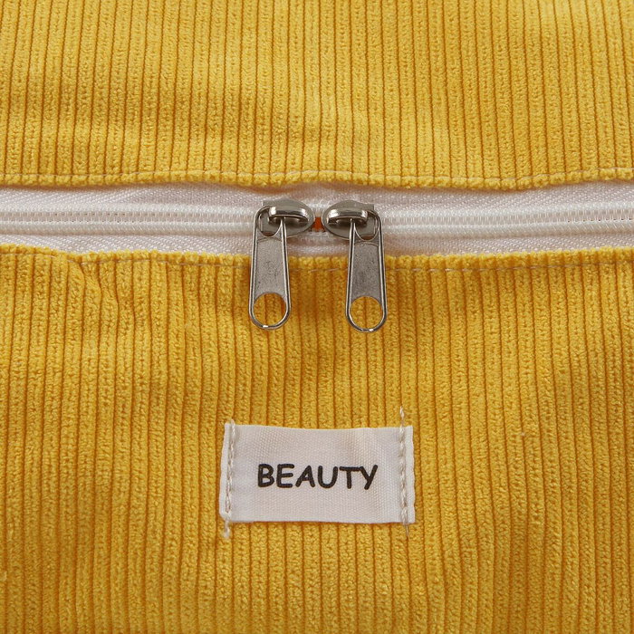 Boîte de rangement Versa Corduroy 40 x 25 x 50 cm Jaune Boîte de rangement Versa Corduroy 40 x 25 x 50 cm Jaune