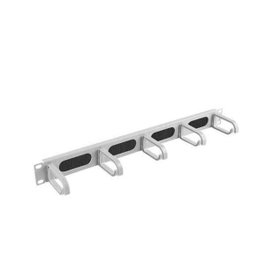 Lanberg Organisateur de câbles 19 pouces avec brosses Type B 1U Gris