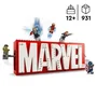 Lego Jeu de construction 76313 Logo Marvel avec minifigurines Hulk, Thor, Iron Man, Black Widow, Captain America - Set pour enfants dès 12 ans, super-héros Avengers
