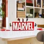 Lego Jeu de construction 76313 Logo Marvel avec minifigurines Hulk, Thor, Iron Man, Black Widow, Captain America - Set pour enfants dès 12 ans, super-héros Avengers